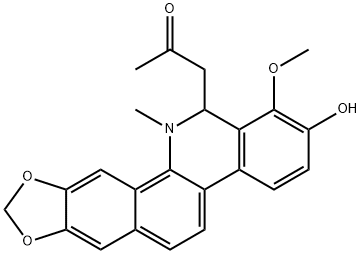 6-Acetonyl-N-methyl-dihydrodecarine 구조식 이미지