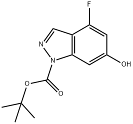 1253789-61-5 tert-butyl 4-fluoro-6-hydroxy-1H-indazole-1-carboxylate