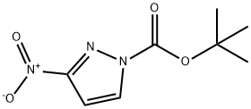 tert-butyl 3-nitro-1H-pyrazole-1-carboxylate 구조식 이미지
