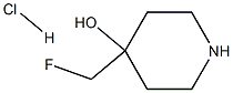 4-FluoroMethyl-4-hydroxypiperidine hydrochloride Structure