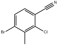 4-broMo-2-chloro-3-Methylbenzonitrile Structure