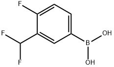 (3-(difluoroMethyl)-4-fluorophenyl)boronic acid Structure