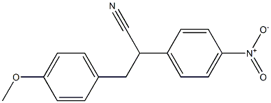 3-(4-Methoxyphenyl)-2-(4-nitrophenyl)propanenitrile Structure