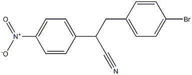 3-(4-broMophenyl)-2-(4-nitrophenyl)propanenitrile Structure