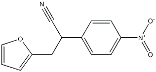 3-(푸란-2-일)-2-(4-니트로페닐)프로판니트릴 구조식 이미지