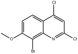 8-broMo-2,4-dichloro-7-Methoxyquinoline Structure