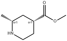 cis-2-Methylpiperidine-4-carboxylic acid Methyl ester hydrochloride Structure