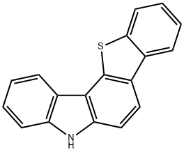 5H-[1]벤조티에노[3,2-c]카르바졸(CBZS) 구조식 이미지