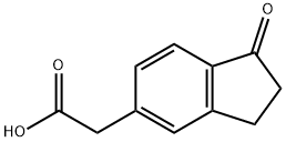 2-(1-Oxo-2,3-dihydro-1H-inden-5-yl)acetic acid Structure