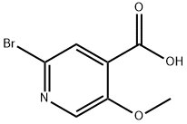 2-BroMo-5-Methoxyisonicotinic acid Structure
