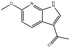 3-Acetyl-6-Methoxy-7-azaindole 구조식 이미지