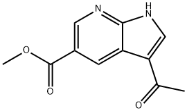 3-Acetyl-7-azaindole-5-Methyl carboxylate 구조식 이미지