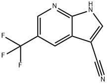 3-Cyano-5-trifluoroMethyl-7-azaindole Structure