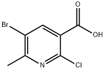 5-BroMo-2-chloro-6-Methyl-nicotinic acid 구조식 이미지