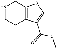 4,5,6,7-Tetrahydro-thieno[2,3-c]pyridine-3-carboxylic acid methyl ester Structure