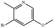 3-BroMo-5-Methoxy-2-Methylpyridine 구조식 이미지