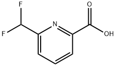 6-(디플루오로메틸)-2-피리딘카르복실산 구조식 이미지