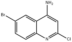 6-Bromo-2-chloroquinolin-4-amine Structure