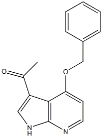 3-Acetyl-4-benzyloxy-7-azaindole 구조식 이미지