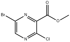 Methyl 6-broMo-3-chloropyrazine-2-carboxylate Structure