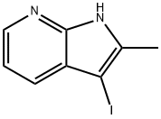3-요오도-2-메틸-1H-피롤로[2,3-b]피리딘 구조식 이미지