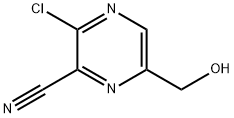 3-Chloro-6-(hydroxyMethyl)pyrazine-2-carbonitrile Structure