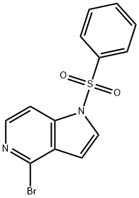 1-(페닐설포닐)-4-브로모-5-아자인돌 구조식 이미지