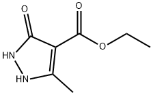 ethyl 5-Methyl-3-oxo-2,3-dihydro-1H-pyrazole-4-carboxylate Structure