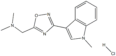 5-[(DIMETHYLAMINO)METHYL]-3-(1-METHYL-1H-INDOL-3-YL)-1,2,4-OXADIAZOLEHCL Structure