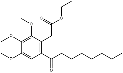 1258275-73-8 Benzeneacetic acid, 2,3,4-triMethoxy-6-(1-oxooctyl)-, ethyl ester