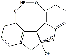 (11aS)-5-hydroxy-10,11,12,13-tetrahydro-5-oxide-Diindeno[7,1-de:1',7'-fg][1,3,2]dioxaphosphocin 구조식 이미지