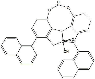 (11aS)-10,11,12,13-Tetrahydro-5-hydroxy-3,7-di-1-naphthalenyl-diindeno[7,1-de:1',7'-fg][1,3,2]dioxaphosphocin-5-oxide 구조식 이미지