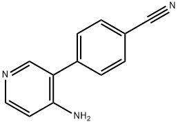 4-(4-aMinopyridin-3-yl)benzonitrile Structure