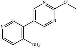 3-(2-메톡시피리미딘-5-일)피리딘-4-아민 구조식 이미지