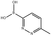 B-(6-Methyl-3-pyridazinyl)boronic Acid Structure