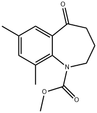 1H-1-Benzazepine-1-carboxylic acid, 2,3,4,5-tetrahydro-7,9-diMethyl-5-oxo-, Methyl ester Structure