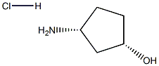 (1S,3R)-3-AMinocyclopentanol hydrochloride Structure