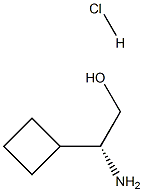 (2R)-2-아미노-2-사이클로부틸에탄-1-올HCl 구조식 이미지