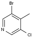 3-BroMo-5-클로로-4-메틸피리딘 구조식 이미지