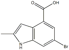 6-BroMo-2-Methyl-1H-indole-4-carboxylic acid Structure