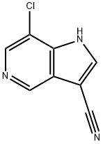 7-Chloro-3-cyano-5-azaindole Structure