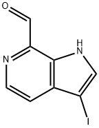 3-Iodo-6-azaindole-7-carboxaldehyde 구조식 이미지