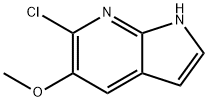 6-Chloro-5-Methoxy-7-azaindole 구조식 이미지