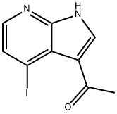 3-Acetyl-4-iodo-7-azaindole 구조식 이미지