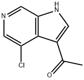 3-Acetyl-4-chloro-6-azaindole Structure