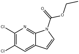 5,6-Dichloro-1-ethoxycarbonyl-7-azaindole Structure