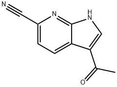 3-Acetyl-6-cyano-7-azaindole 구조식 이미지