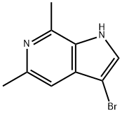 3-BroMo-5,7-diMethyl-6-azaindole Structure