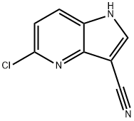 5-Chloro-3-cyano-4-azaindole 구조식 이미지