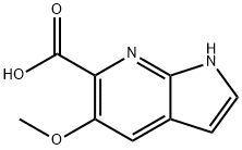 5-Methoxy-7-azaindole-6-carboxylic acid 구조식 이미지